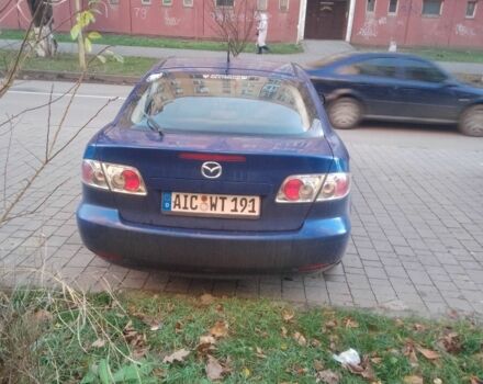 Синий Мазда 6, объемом двигателя 2 л и пробегом 300 тыс. км за 900 $, фото 1 на Automoto.ua