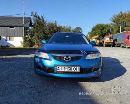 Синий Мазда 6, объемом двигателя 2 л и пробегом 385 тыс. км за 4500 $, фото 1 на Automoto.ua