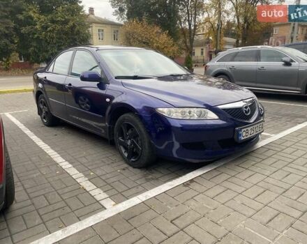 Синий Мазда 6, объемом двигателя 1.8 л и пробегом 230 тыс. км за 4000 $, фото 1 на Automoto.ua
