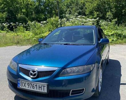 Синий Мазда 6, объемом двигателя 1.8 л и пробегом 240 тыс. км за 5200 $, фото 1 на Automoto.ua