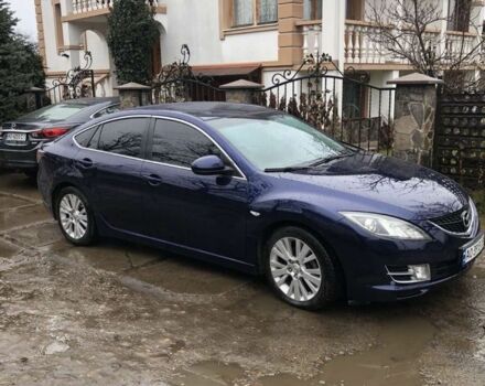 Синий Мазда 6, объемом двигателя 2 л и пробегом 240 тыс. км за 6000 $, фото 1 на Automoto.ua