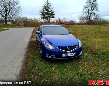 Синий Мазда 6, объемом двигателя 2 л и пробегом 318 тыс. км за 6350 $, фото 1 на Automoto.ua