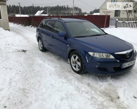 Синій Мазда 6, об'ємом двигуна 2 л та пробігом 215 тис. км за 3700 $, фото 1 на Automoto.ua