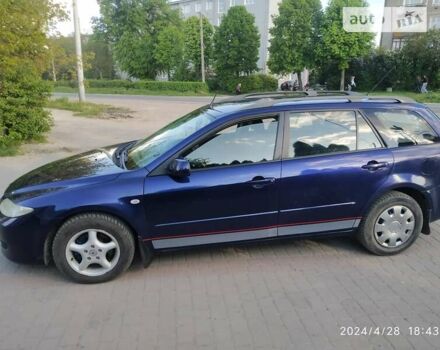 Синий Мазда 6, объемом двигателя 2 л и пробегом 349 тыс. км за 3700 $, фото 2 на Automoto.ua