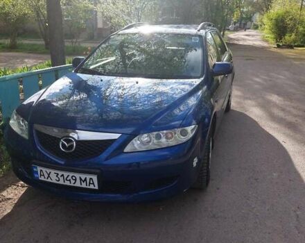 Синий Мазда 6, объемом двигателя 2 л и пробегом 215 тыс. км за 4000 $, фото 3 на Automoto.ua