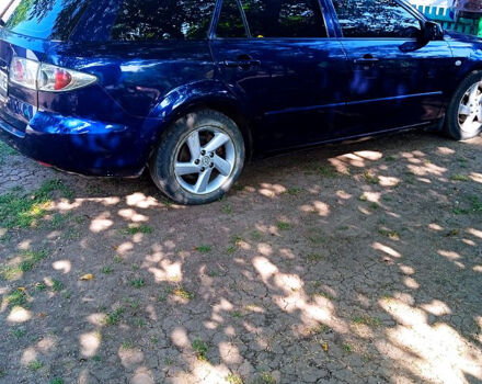 Синий Мазда 6, объемом двигателя 2 л и пробегом 200 тыс. км за 4300 $, фото 1 на Automoto.ua