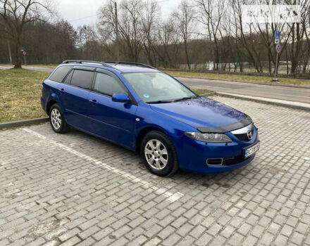 Синий Мазда 6, объемом двигателя 2 л и пробегом 235 тыс. км за 4999 $, фото 1 на Automoto.ua