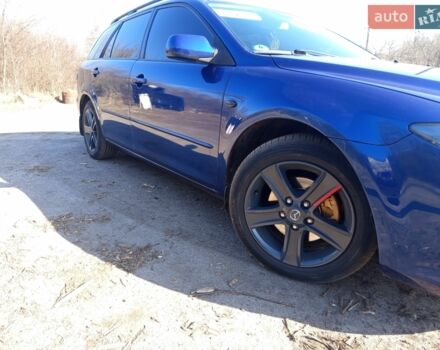 Синий Мазда 6, объемом двигателя 2 л и пробегом 413 тыс. км за 4900 $, фото 1 на Automoto.ua