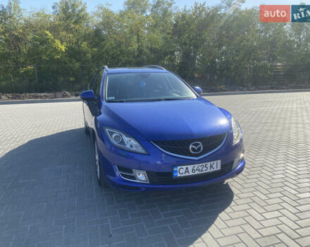 Синий Мазда 6, объемом двигателя 2 л и пробегом 213 тыс. км за 6100 $, фото 1 на Automoto.ua