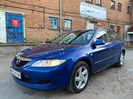 Синий Мазда 6, объемом двигателя 2 л и пробегом 309 тыс. км за 2308 $, фото 1 на Automoto.ua