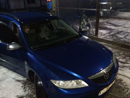 Синий Мазда 6, объемом двигателя 2 л и пробегом 250 тыс. км за 2500 $, фото 1 на Automoto.ua