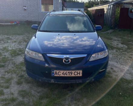 Синій Мазда 6, об'ємом двигуна 2 л та пробігом 220 тис. км за 3000 $, фото 1 на Automoto.ua