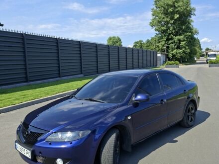 Синий Мазда 6, объемом двигателя 2 л и пробегом 376 тыс. км за 3800 $, фото 1 на Automoto.ua
