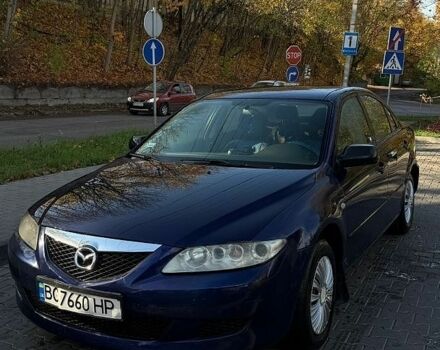 Синий Мазда 6, объемом двигателя 2 л и пробегом 319 тыс. км за 1800 $, фото 1 на Automoto.ua