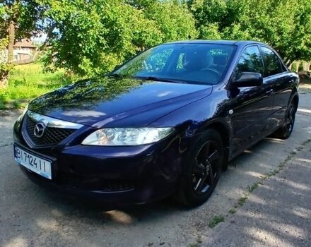 Синий Мазда 6, объемом двигателя 2 л и пробегом 317 тыс. км за 3530 $, фото 1 на Automoto.ua