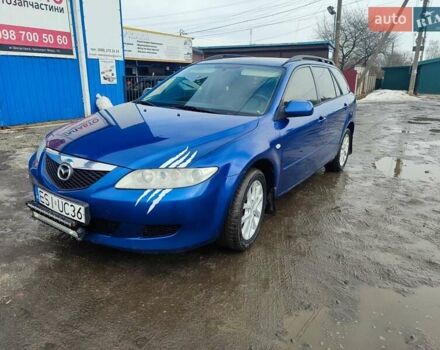 Синій Мазда 6, об'ємом двигуна 2 л та пробігом 348 тис. км за 1700 $, фото 1 на Automoto.ua