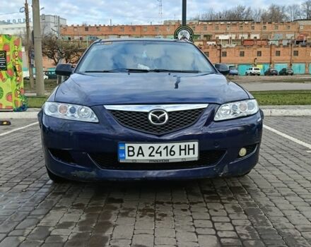 Синий Мазда 6, объемом двигателя 2 л и пробегом 305 тыс. км за 4720 $, фото 1 на Automoto.ua