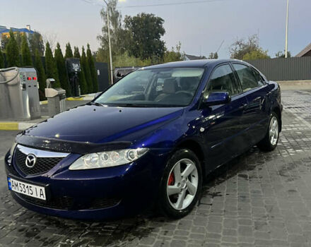 Синий Мазда 6, объемом двигателя 2 л и пробегом 336 тыс. км за 3950 $, фото 1 на Automoto.ua