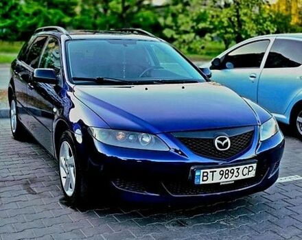 Синий Мазда 6, объемом двигателя 2 л и пробегом 341 тыс. км за 3600 $, фото 1 на Automoto.ua