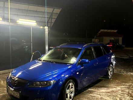 Синий Мазда 6, объемом двигателя 2 л и пробегом 240 тыс. км за 4500 $, фото 1 на Automoto.ua