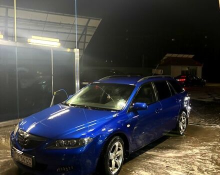 Синий Мазда 6, объемом двигателя 2 л и пробегом 240 тыс. км за 4500 $, фото 1 на Automoto.ua