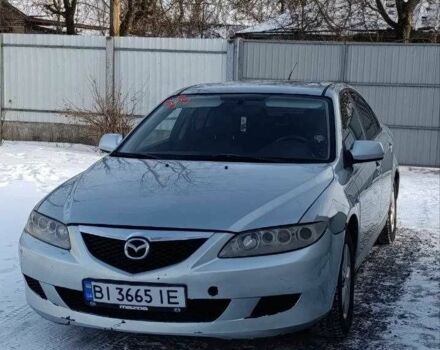 Синий Мазда 6, объемом двигателя 2 л и пробегом 274 тыс. км за 3000 $, фото 1 на Automoto.ua