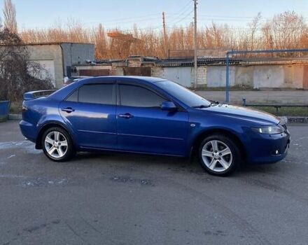 Синий Мазда 6, объемом двигателя 2 л и пробегом 208 тыс. км за 3400 $, фото 1 на Automoto.ua