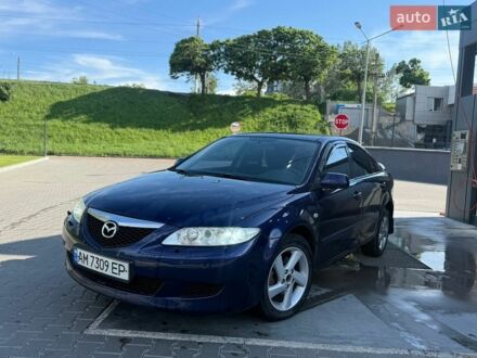 Синий Мазда 6, объемом двигателя 2 л и пробегом 350 тыс. км за 2250 $, фото 1 на Automoto.ua