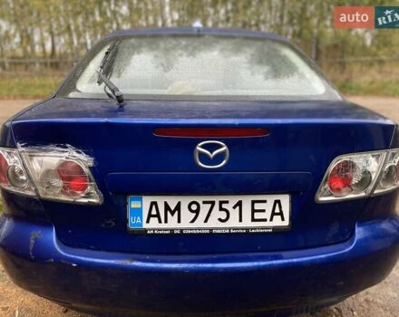 Синий Мазда 6, объемом двигателя 2 л и пробегом 250 тыс. км за 2950 $, фото 1 на Automoto.ua