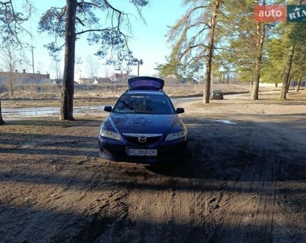Синий Мазда 6, объемом двигателя 2 л и пробегом 370 тыс. км за 3400 $, фото 1 на Automoto.ua