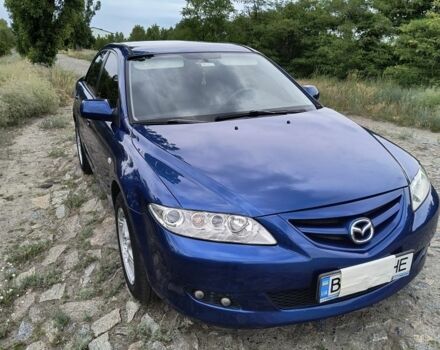 Синий Мазда 6, объемом двигателя 2 л и пробегом 170 тыс. км за 5000 $, фото 1 на Automoto.ua