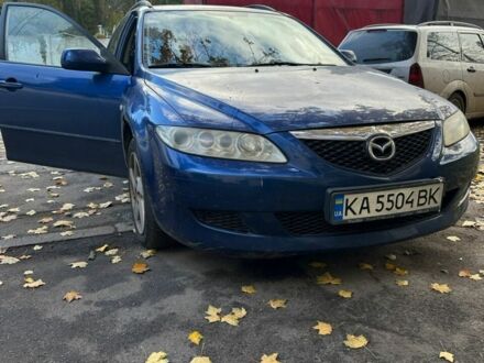Синий Мазда 6, объемом двигателя 2 л и пробегом 216 тыс. км за 3100 $, фото 1 на Automoto.ua