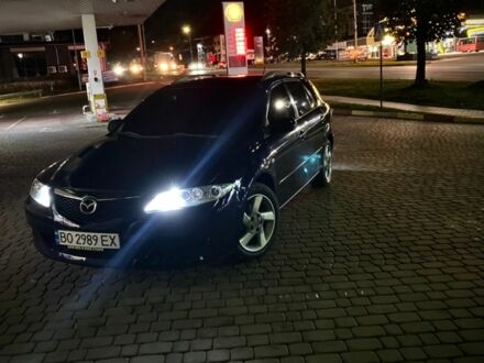 Синий Мазда 6, объемом двигателя 2 л и пробегом 301 тыс. км за 3700 $, фото 1 на Automoto.ua