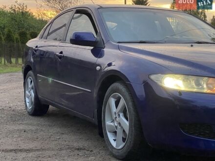 Синий Мазда 6, объемом двигателя 2 л и пробегом 450 тыс. км за 3450 $, фото 1 на Automoto.ua