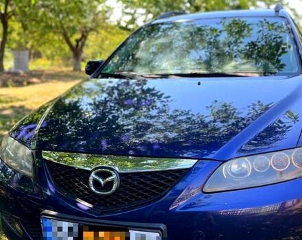 Синий Мазда 6, объемом двигателя 2 л и пробегом 220 тыс. км за 4300 $, фото 1 на Automoto.ua