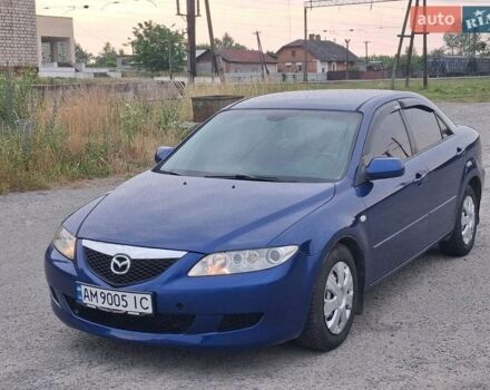 Синий Мазда 6, объемом двигателя 2 л и пробегом 207 тыс. км за 3350 $, фото 1 на Automoto.ua