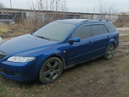 Синий Мазда 6, объемом двигателя 2 л и пробегом 442 тыс. км за 2500 $, фото 1 на Automoto.ua