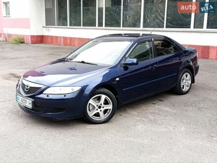 Синий Мазда 6, объемом двигателя 2 л и пробегом 217 тыс. км за 4399 $, фото 1 на Automoto.ua