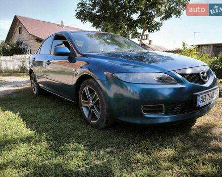 Синий Мазда 6, объемом двигателя 1.8 л и пробегом 352 тыс. км за 3500 $, фото 1 на Automoto.ua