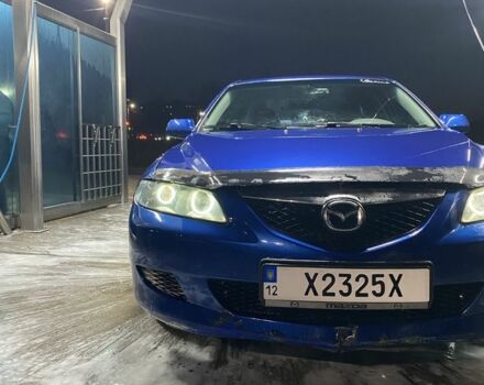 Синий Мазда 6, объемом двигателя 2 л и пробегом 367 тыс. км за 4500 $, фото 1 на Automoto.ua