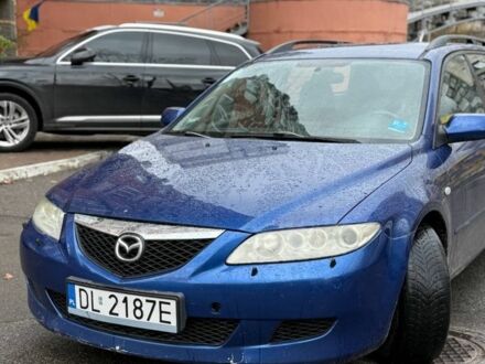 Синий Мазда 6, объемом двигателя 2 л и пробегом 221 тыс. км за 1800 $, фото 1 на Automoto.ua