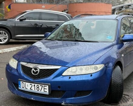 Синий Мазда 6, объемом двигателя 2 л и пробегом 221 тыс. км за 1800 $, фото 1 на Automoto.ua