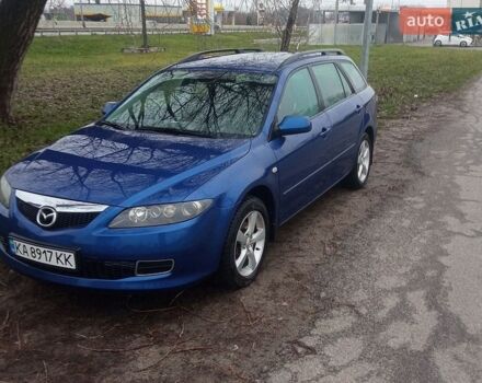 Синий Мазда 6, объемом двигателя 1.8 л и пробегом 245 тыс. км за 4200 $, фото 1 на Automoto.ua