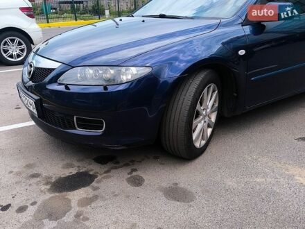 Синий Мазда 6, объемом двигателя 2.3 л и пробегом 275 тыс. км за 5000 $, фото 1 на Automoto.ua