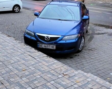 Синий Мазда 6, объемом двигателя 2 л и пробегом 300 тыс. км за 3500 $, фото 1 на Automoto.ua