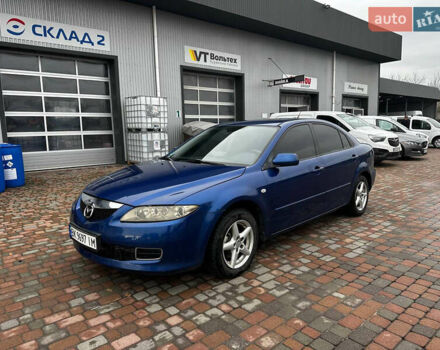 Синий Мазда 6, объемом двигателя 1.8 л и пробегом 268 тыс. км за 4600 $, фото 1 на Automoto.ua