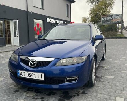 Синий Мазда 6, объемом двигателя 2 л и пробегом 195 тыс. км за 6300 $, фото 1 на Automoto.ua