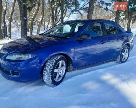 Синий Мазда 6, объемом двигателя 1.8 л и пробегом 186 тыс. км за 4995 $, фото 1 на Automoto.ua