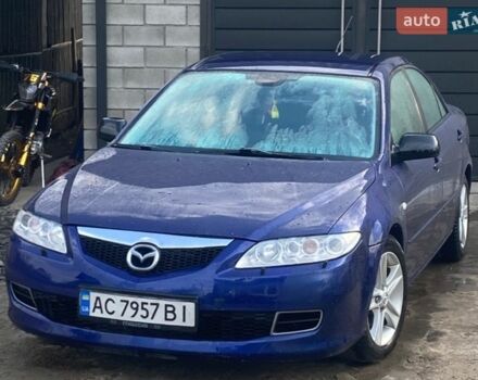 Синий Мазда 6, объемом двигателя 2 л и пробегом 290 тыс. км за 3550 $, фото 1 на Automoto.ua