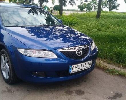 Синий Мазда 6, объемом двигателя 2 л и пробегом 220 тыс. км за 4300 $, фото 1 на Automoto.ua